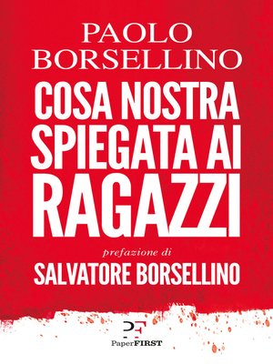 cover image of Cosa Nostra spiegata ai ragazzi